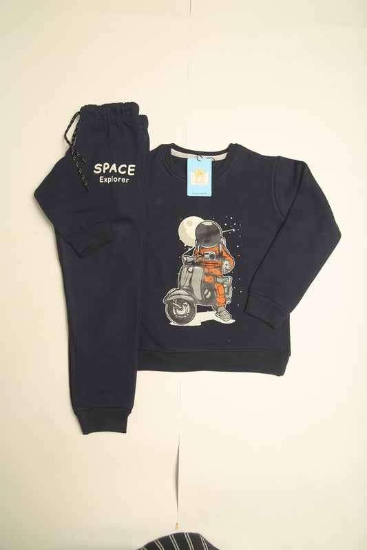 Space Explorer- Fleece Blue Tracksuit