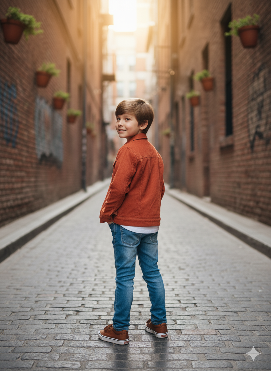 Rust Brown corduroy Inner Furr jacket