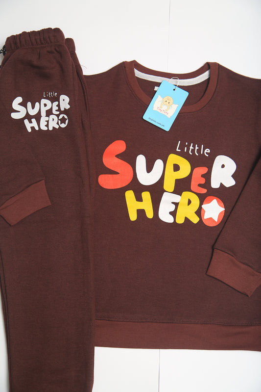 Little Super Hero Fleece Tracksuit