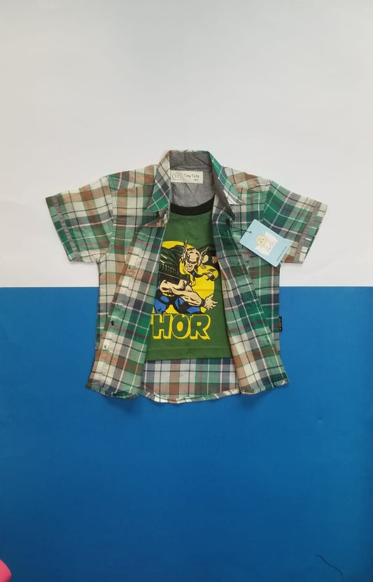 the might THOR double shirt