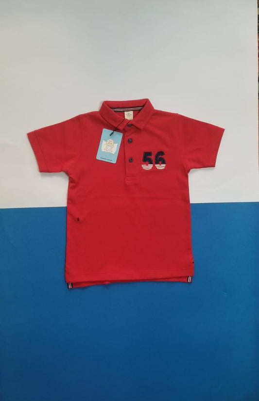 Boys Polo shirt - 56 Red