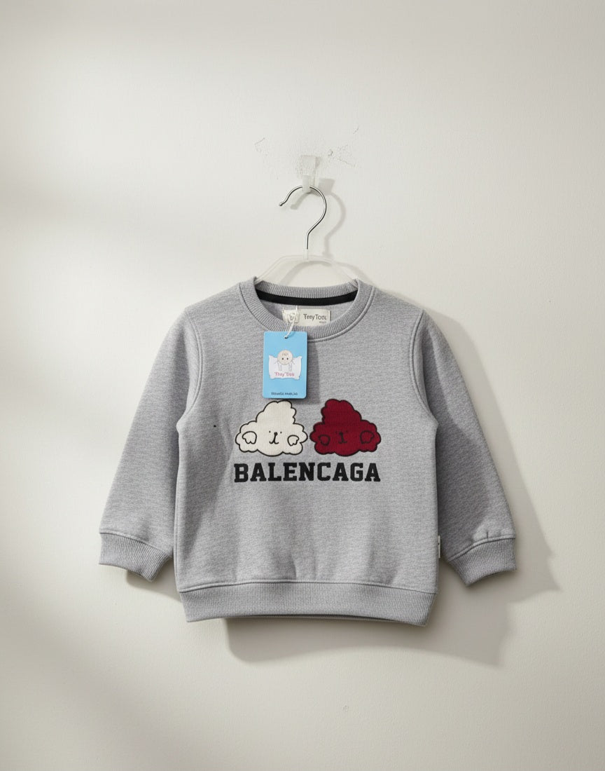 Cloud Grey - Premium Fleece SweatShirt