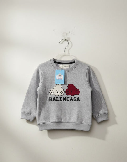 Patpat Cloud Grey - Premium Fleece SweatShirt