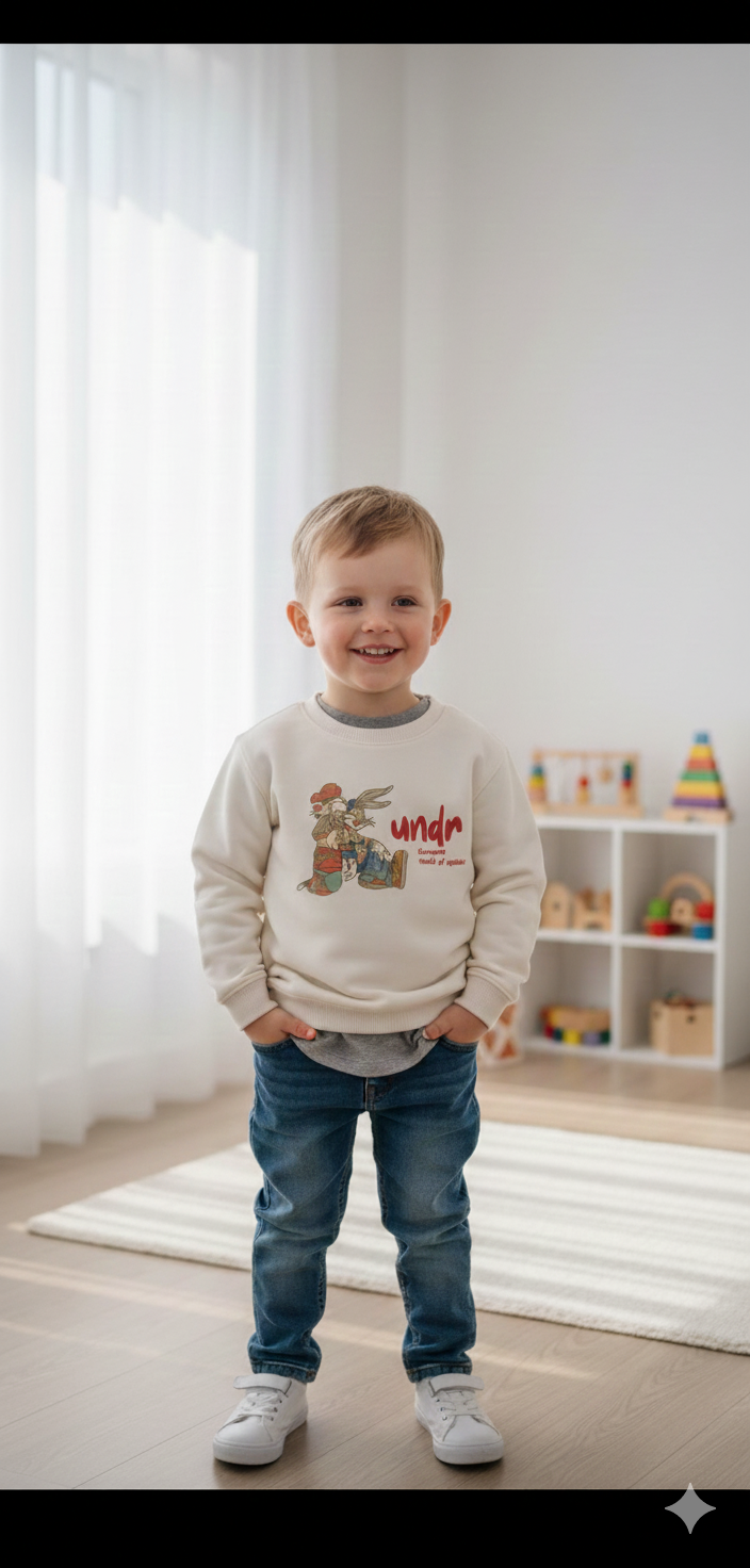 Patpat Rabbit Cream Undr - Premium Fleece SweatShirt