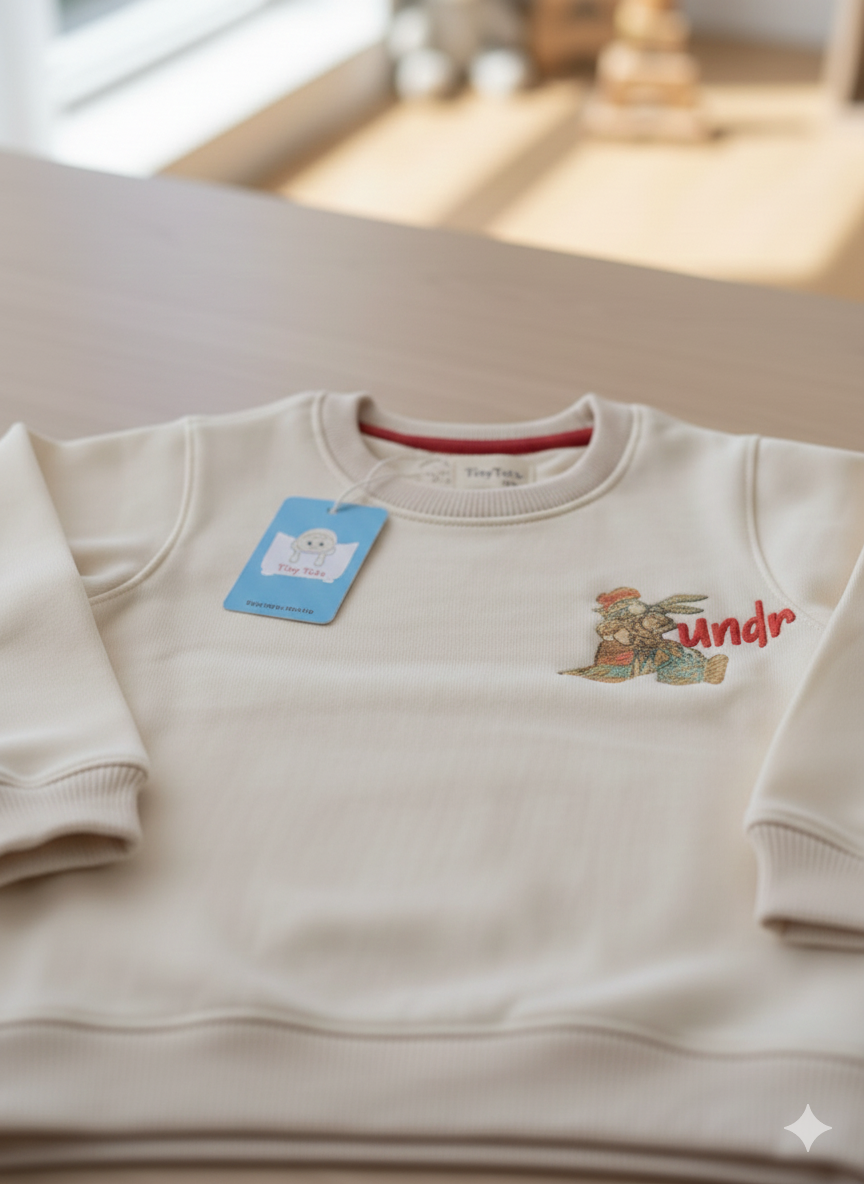 Patpat Rabbit Cream Undr - Premium Fleece SweatShirt