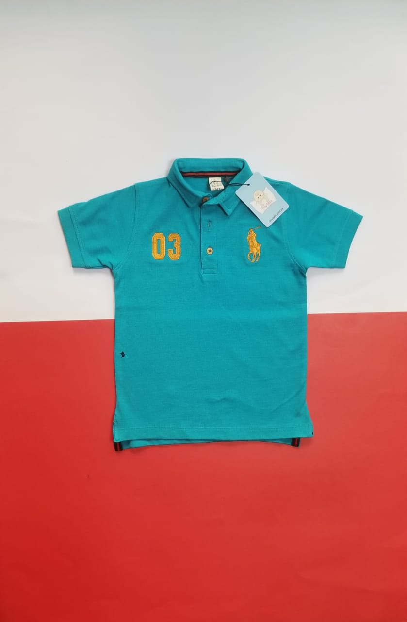 Boys Polo Shirt 03 - ferozi