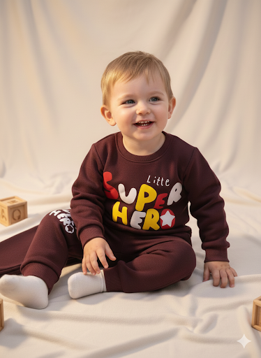 Little Super Hero Fleece Tracksuit