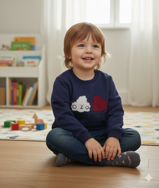 Cloud Blue - Premium Fleece SweatShirt