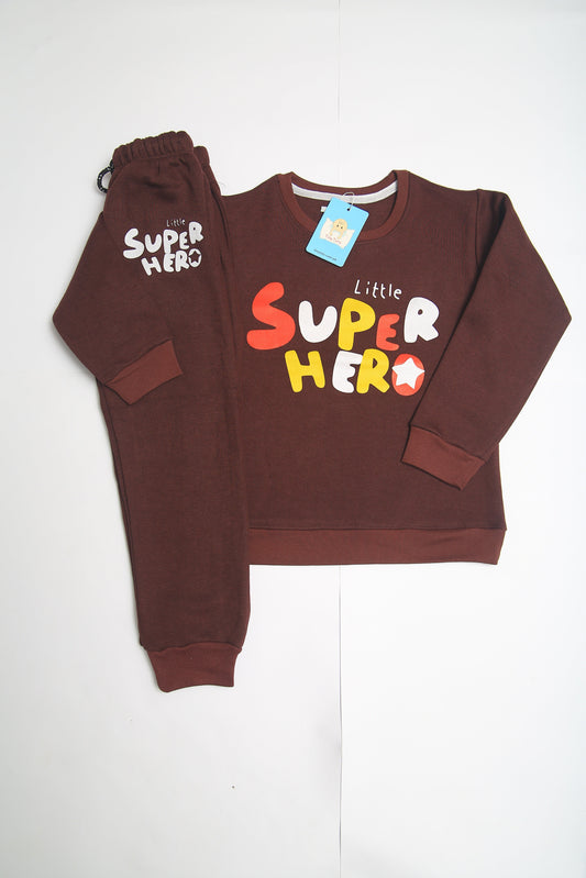 Little Super Hero Fleece Tracksuit