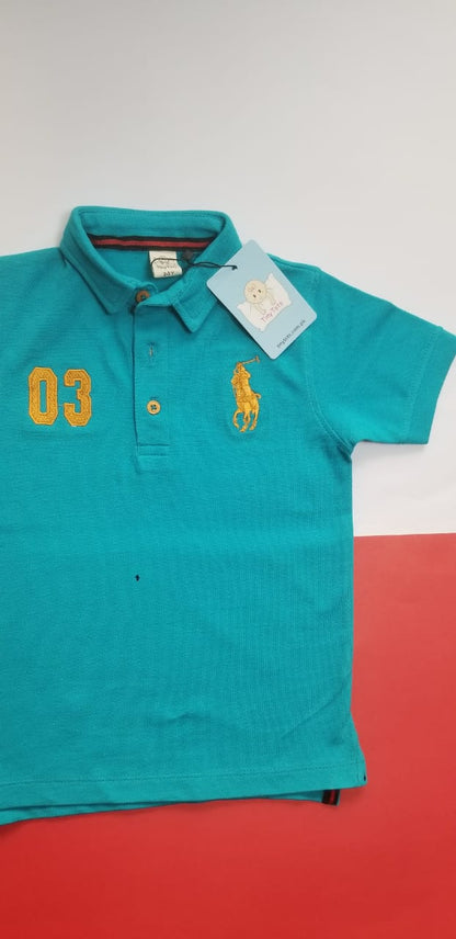 Boys Polo Shirt 03 - ferozi
