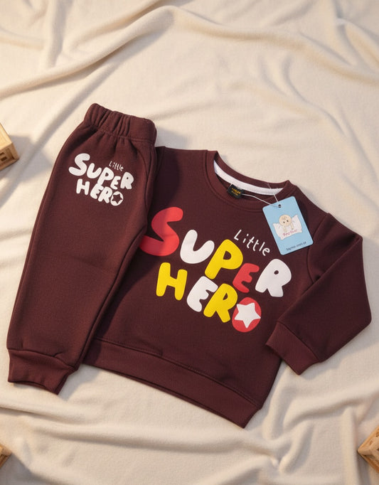 Little Super Hero Fleece Tracksuit