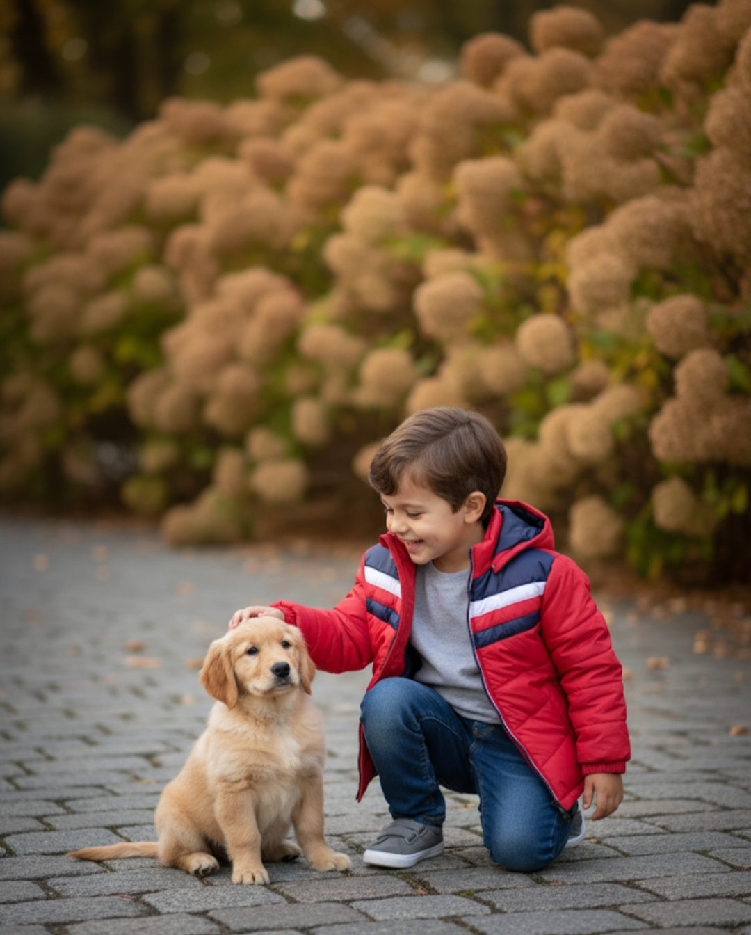Scarlet Red Quilted Puffer Jacket
