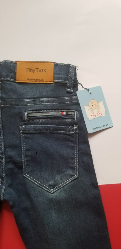 Kids Denim - Dark Blue with red tint