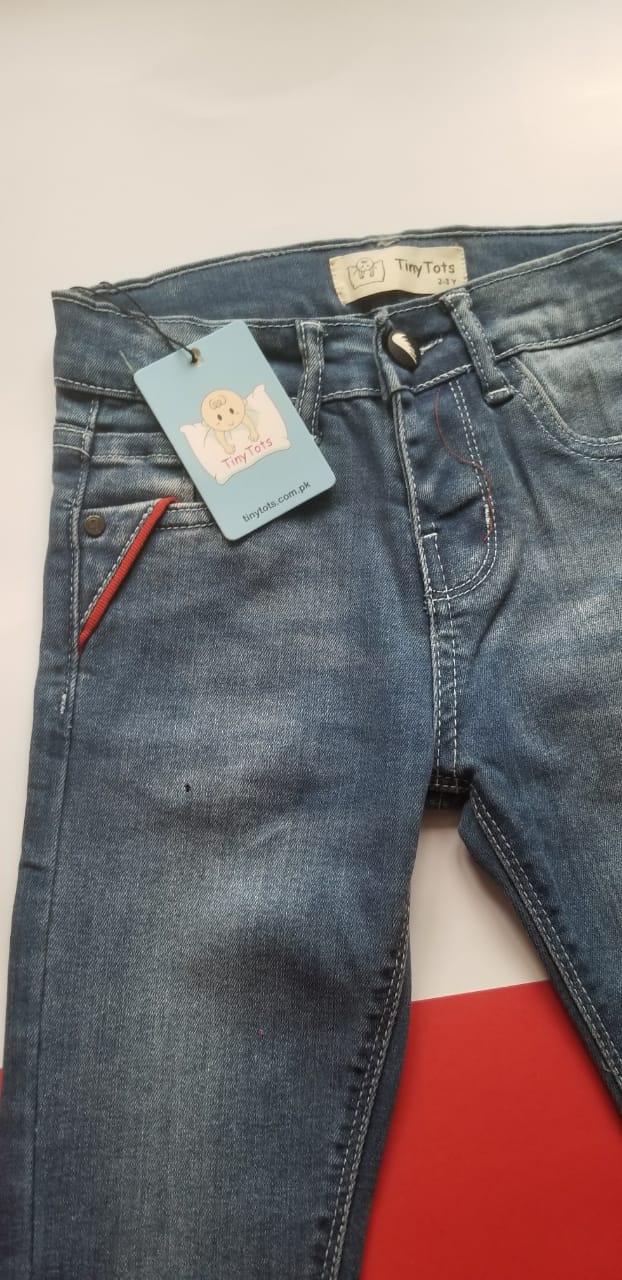 Kids Denim - Basic Blue with red tint
