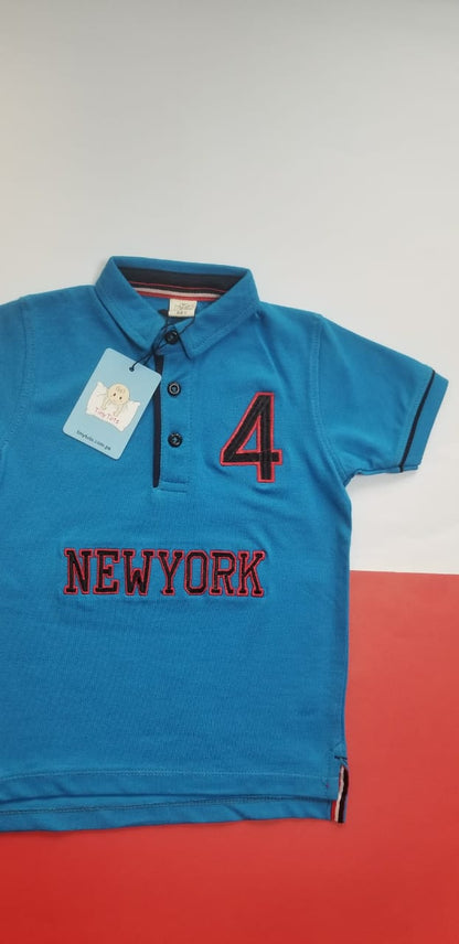 Newyork Boys Polo Shirt - Blue