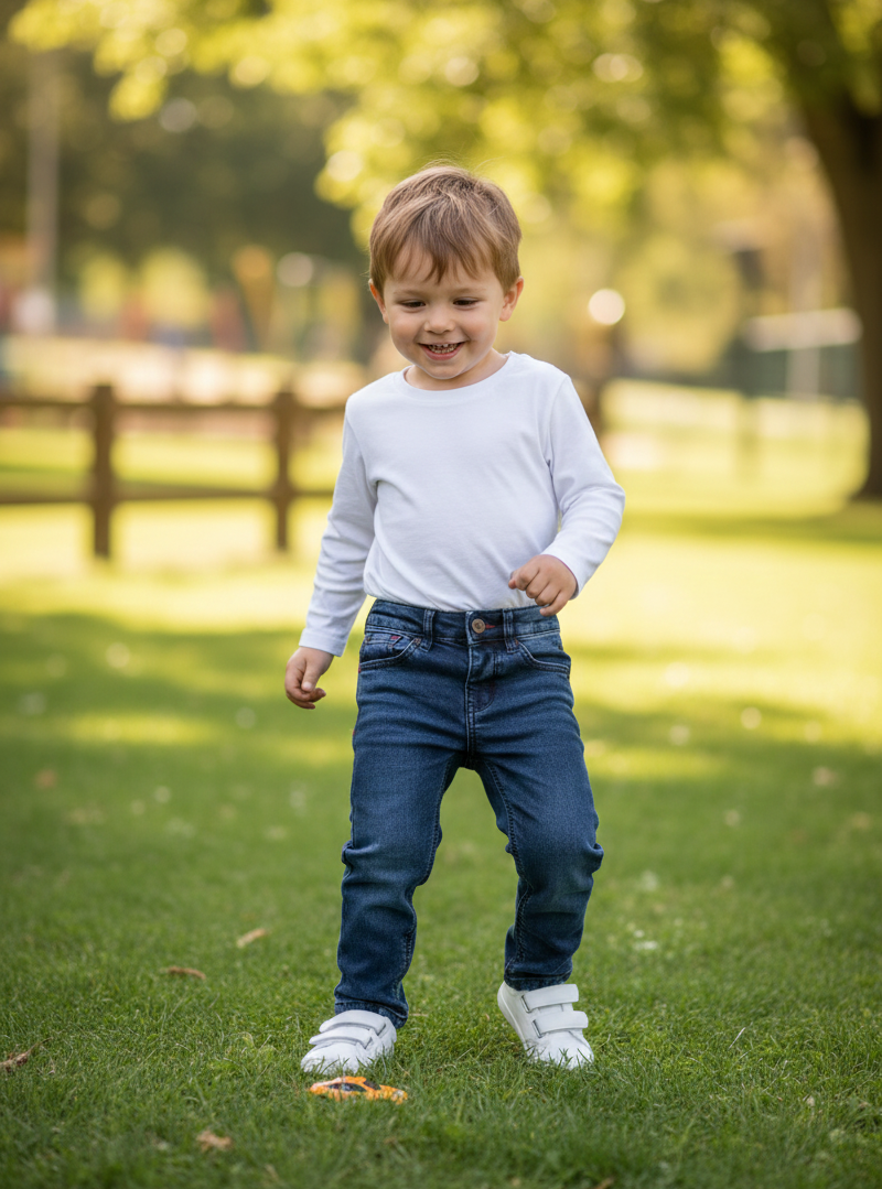 Kids Denim - basic blue with orange tint