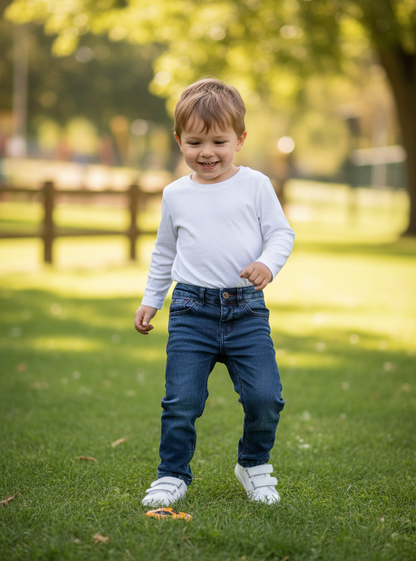 Kids Denim - basic blue with orange tint
