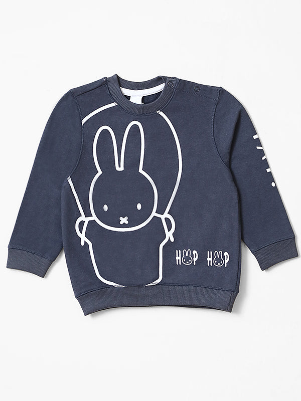 Rabit Hophop Black Fleece Sweat Shirt