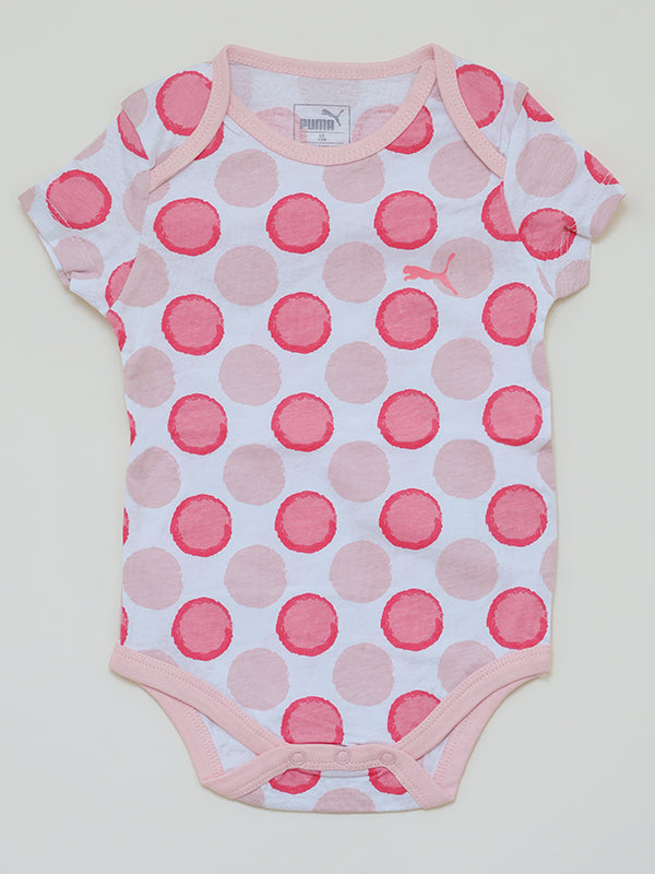 Puma pink polka dot Romper dress