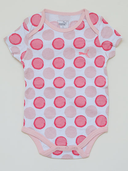 Puma pink polka dot Romper dress
