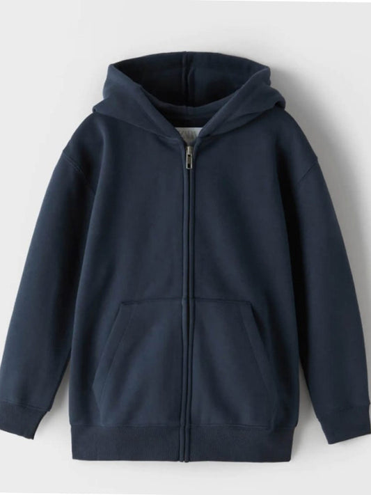 Royal Blue Double Fleece Zipper Hoodie