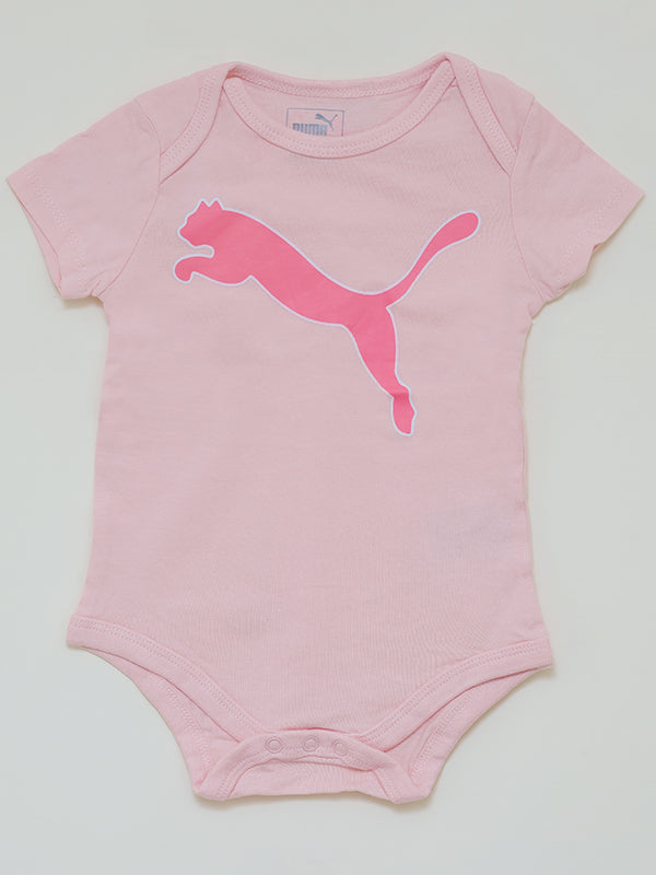Puma pink logo graphic Romper dress