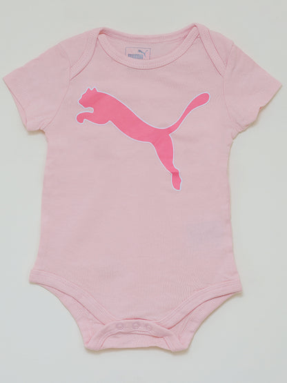 Puma pink logo graphic Romper dress