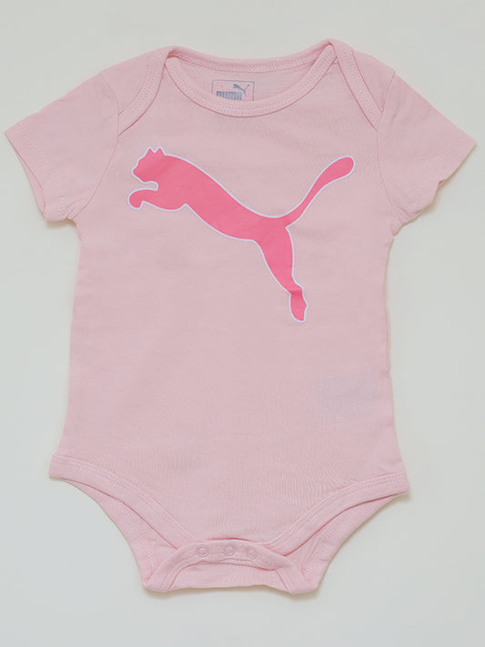 Puma pink logo graphic Romper dress