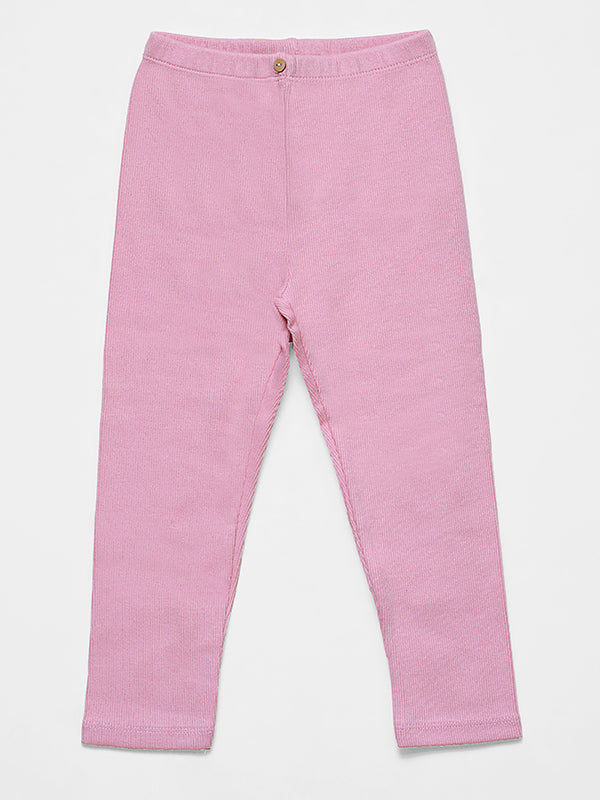 ZARA Pink Ribbed Pajama