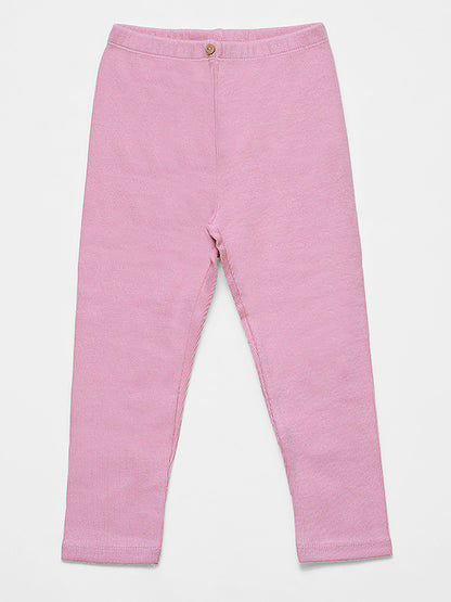 ZARA Pink Ribbed Pajama