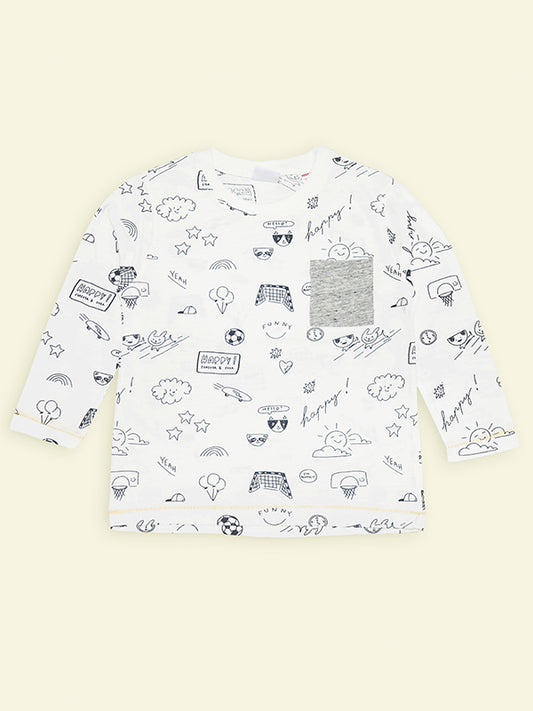 Zara Ptinted shirt with front Pocket