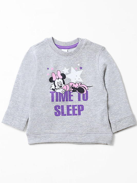 Time To Sleep Mini Mouse Fleece Sweat Shirt