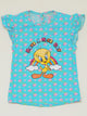 ZOCHEE tweety rainbow blue shirt