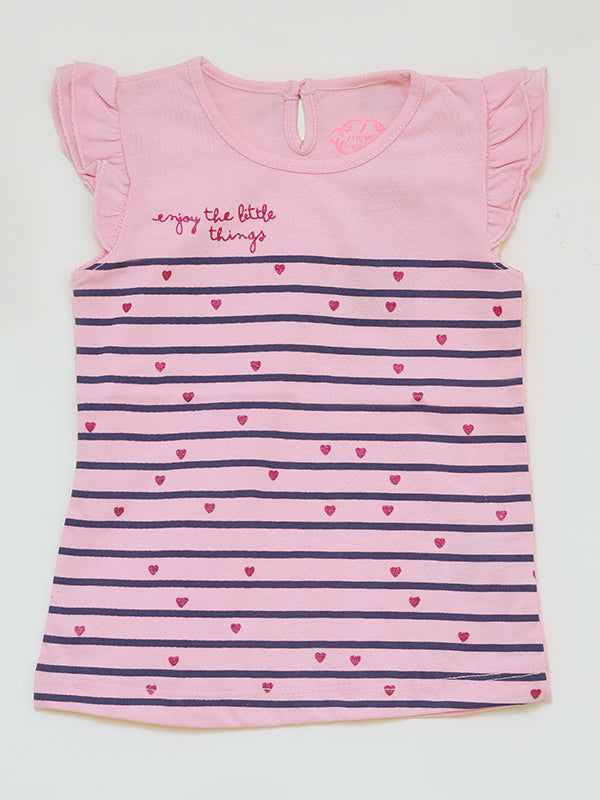 tiny hearts pink girl shirt