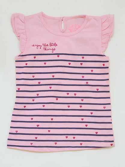 tiny hearts pink girl shirt