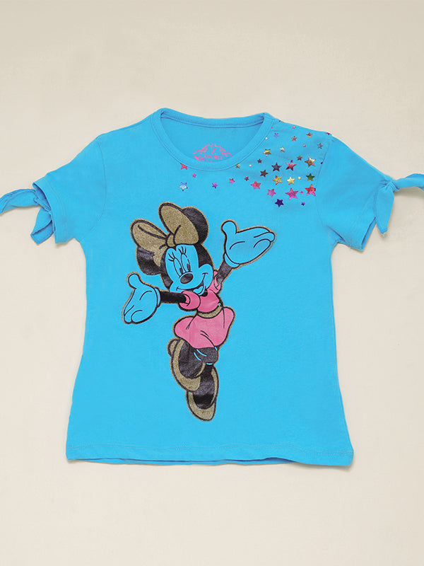 Minnie Mouse Blue & Pink Tee