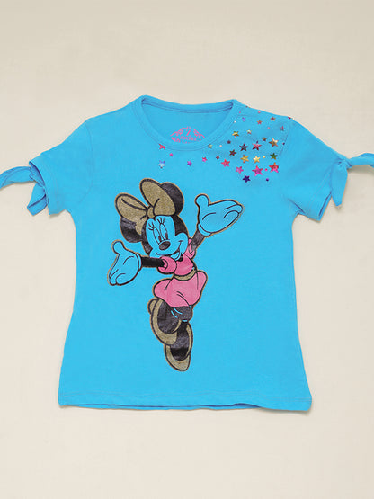 Minnie Mouse Blue & Pink Tee