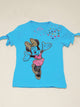 Minnie Mouse Blue & Pink Tee