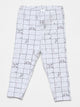 Infants Rabit Check Grey Ribbed Pajama