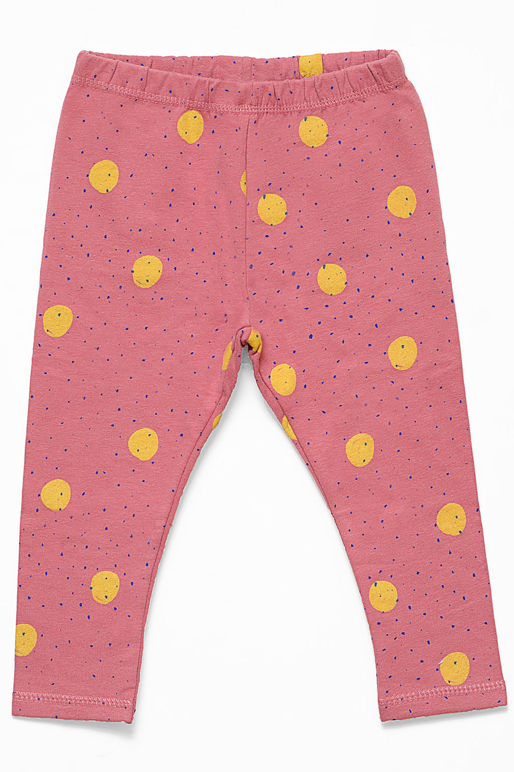 Infants Pink Polka Dots Fleece Ribbed Pajama