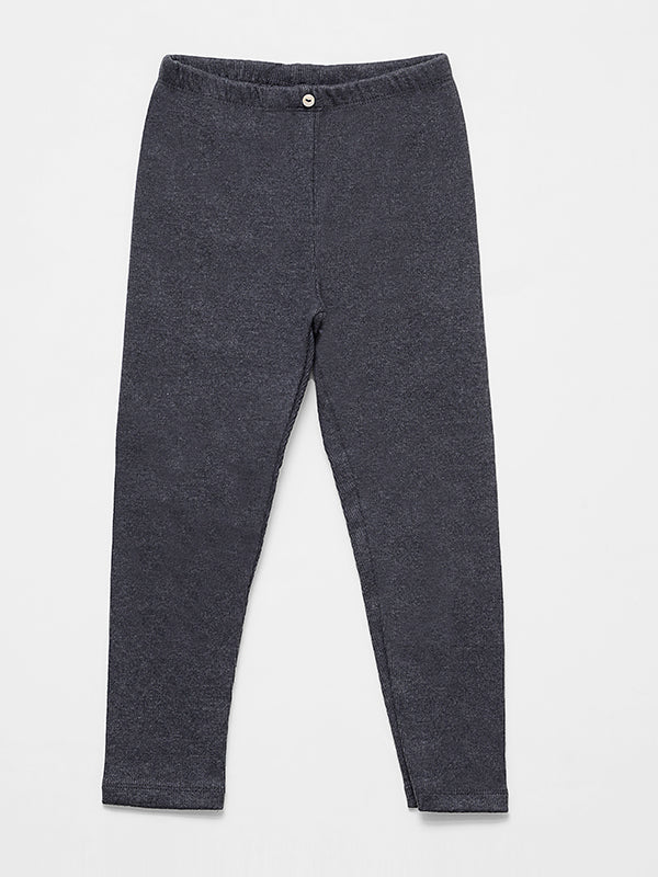 Zara Charcoal Black Ribbed Pajama