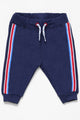 Infants Navy Blue Side Straps Pajama