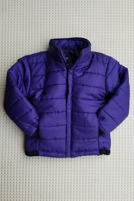 Blue Full Sleeves Puffer Jacket