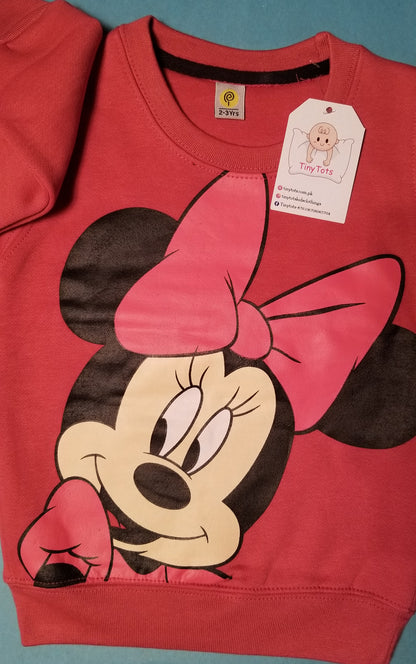 Mini Mouse Double Fleece Sweat Shirt