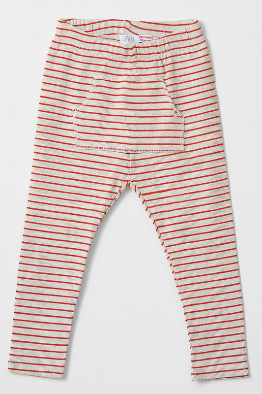 Brown Lining Ribbed Pajama