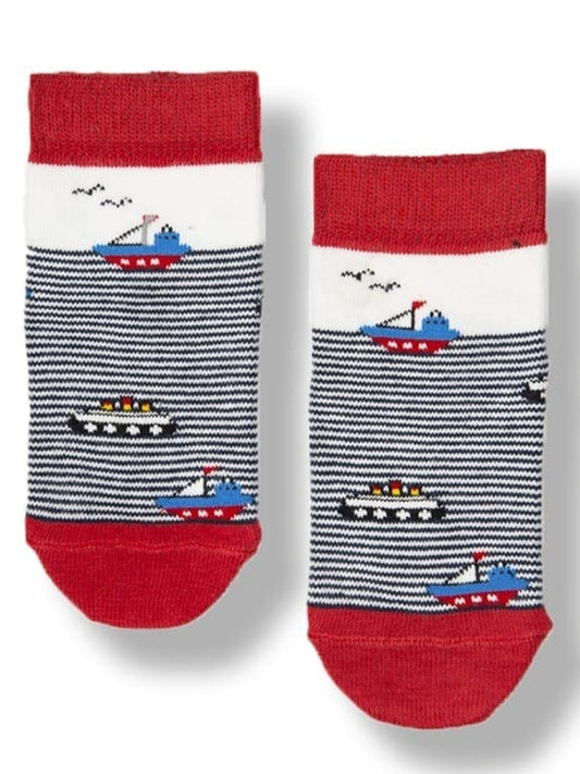 Ship in the Sea Crew Socks - P23