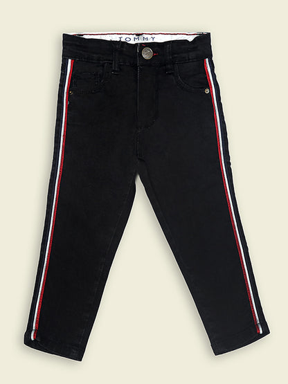 Tommy Hilfiger Jeans with side tapes - Black