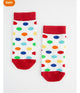 Polka Dots Red Crew Socks - P29