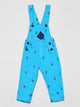 Denim Printed Dungaree Pineapple Graphic - Blue