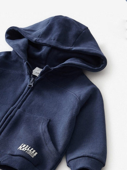 Endless Playtime Royal Blue Zipper Hoodie